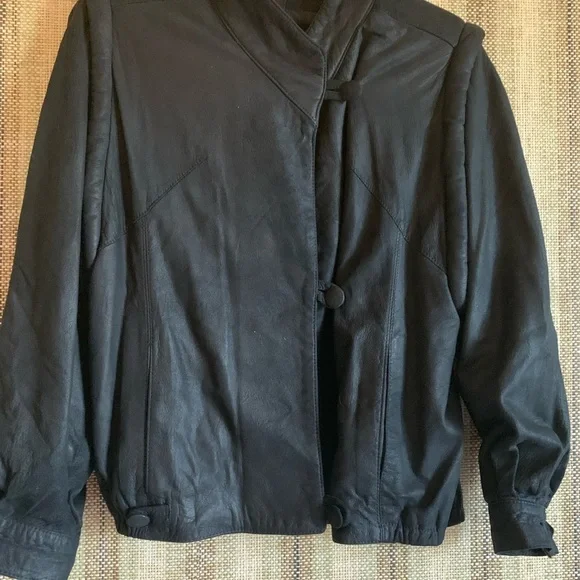 Pallencia Del Marques Collection Mens Size 32 Black Suede Leather Jacket Vintage